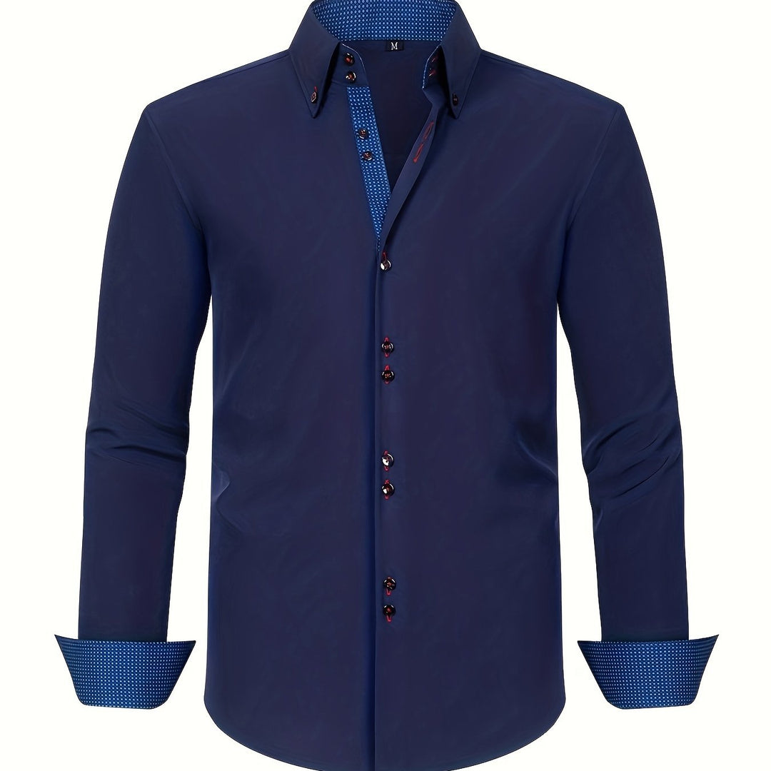 NOVAE | LIGHT ELEGANT SHIRT WITH CONTRAST DETAILS