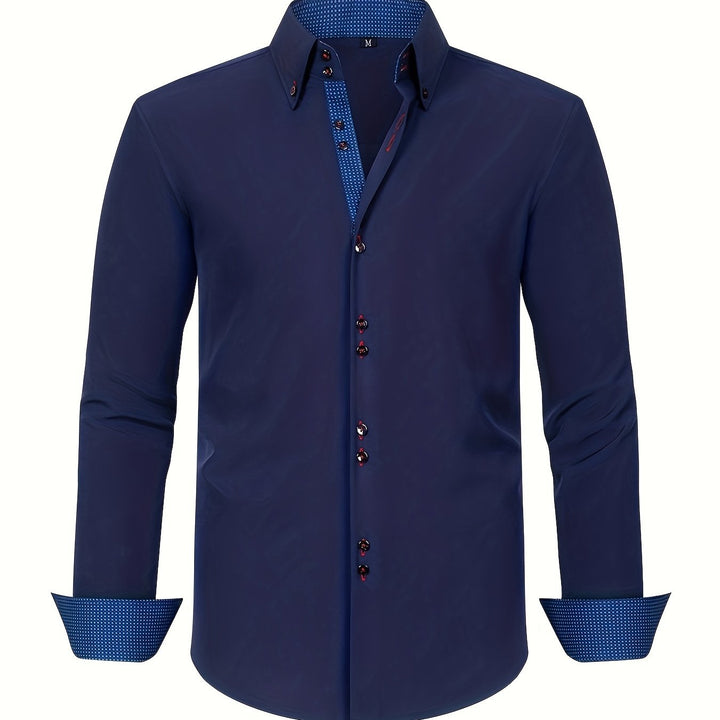 NOVAE | LIGHT ELEGANT SHIRT WITH CONTRAST DETAILS