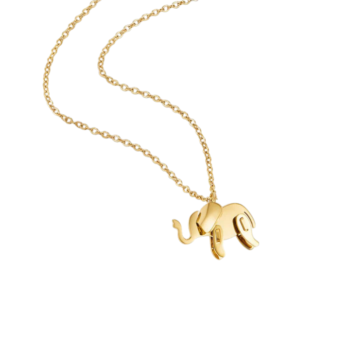 Fortuna Elephant Pendant Necklace