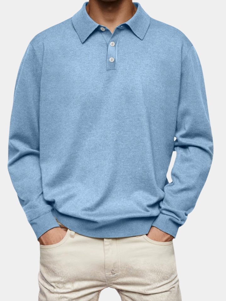 NOVAE | Men's Long Sleeve Polo Shirt