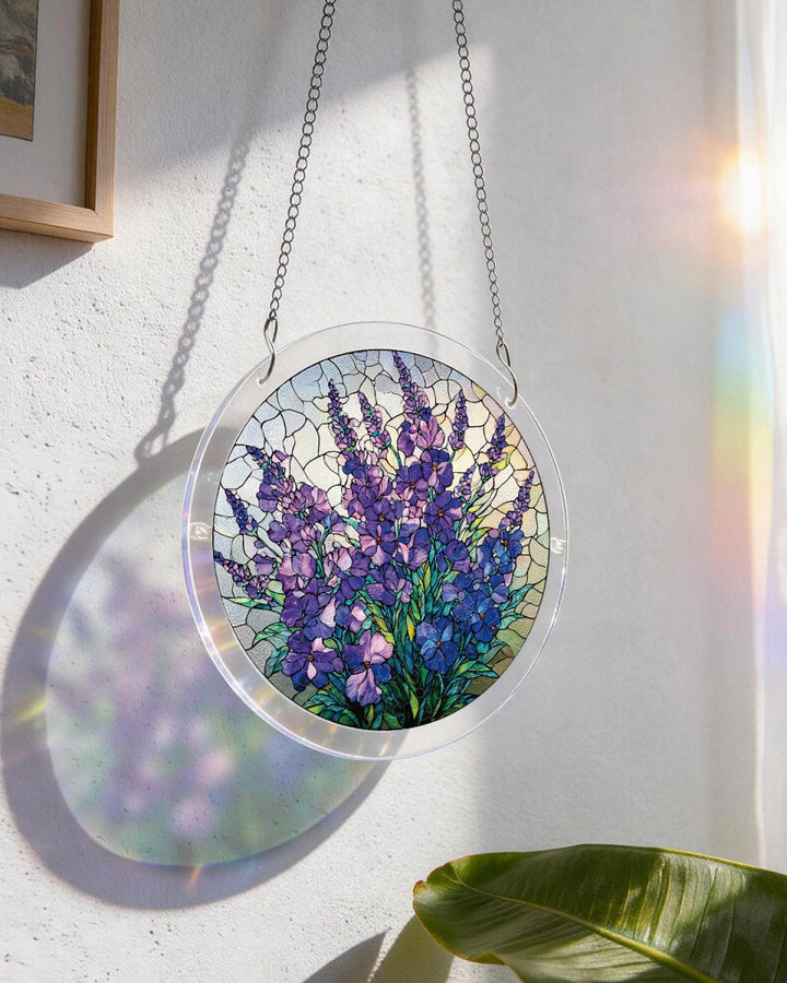 Acrylic Jigsaw Puzzle Suncatcher - Blooming Lavender