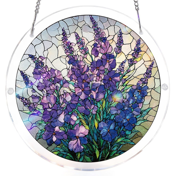 Acrylic Jigsaw Puzzle Suncatcher - Blooming Lavender