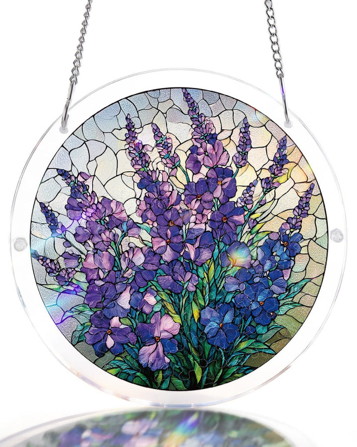 Acrylic Jigsaw Puzzle Suncatcher - Blooming Lavender