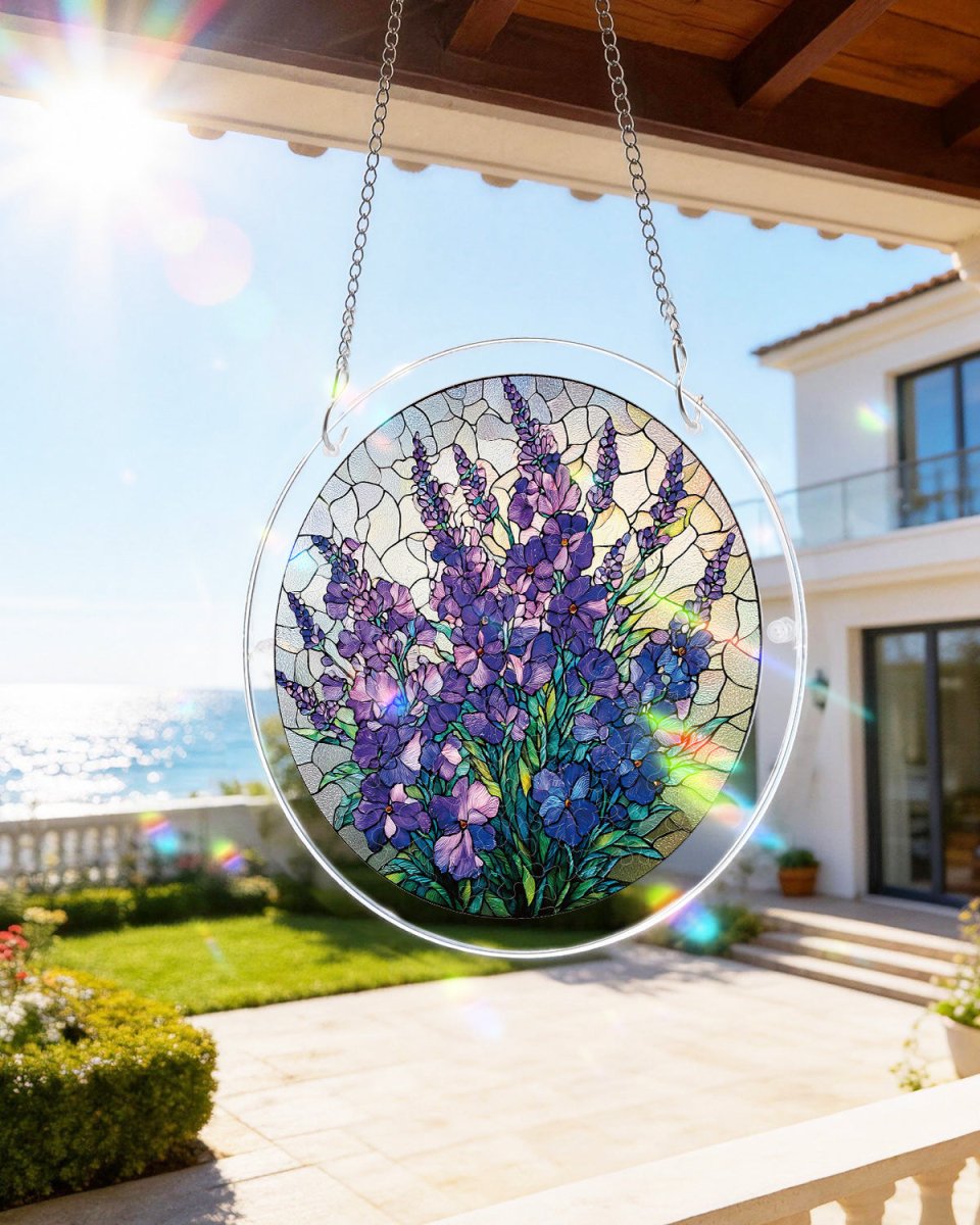 Acrylic Jigsaw Puzzle Suncatcher - Blooming Lavender