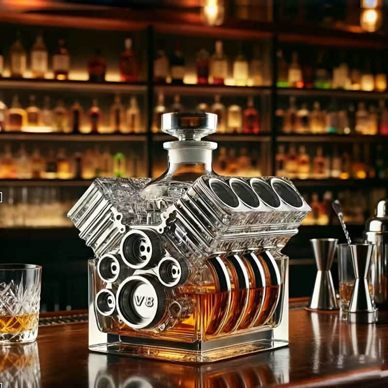 Engine Block Limited Edition Whiskey Decanter