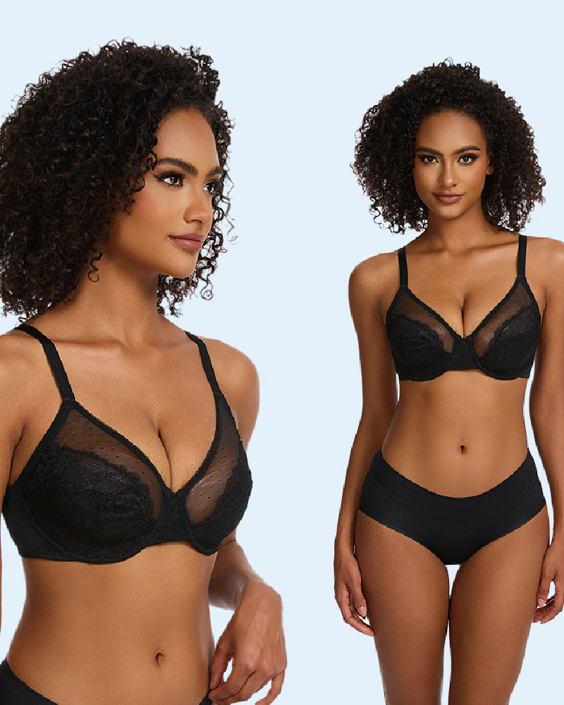 NOVAE | Bra Net Lace Ruffled