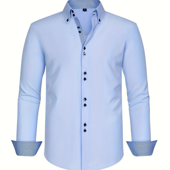 NOVAE | LIGHT ELEGANT SHIRT WITH CONTRAST DETAILS