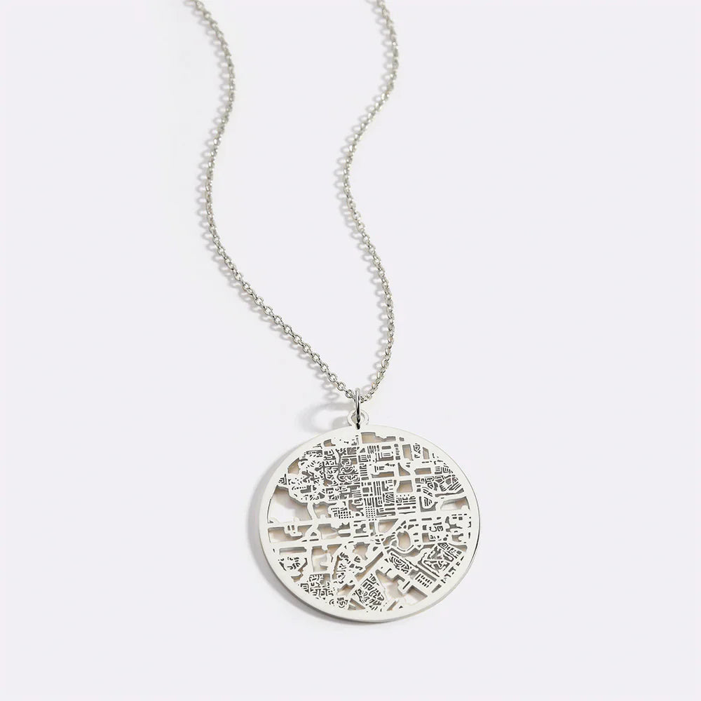 Custom Map Necklace