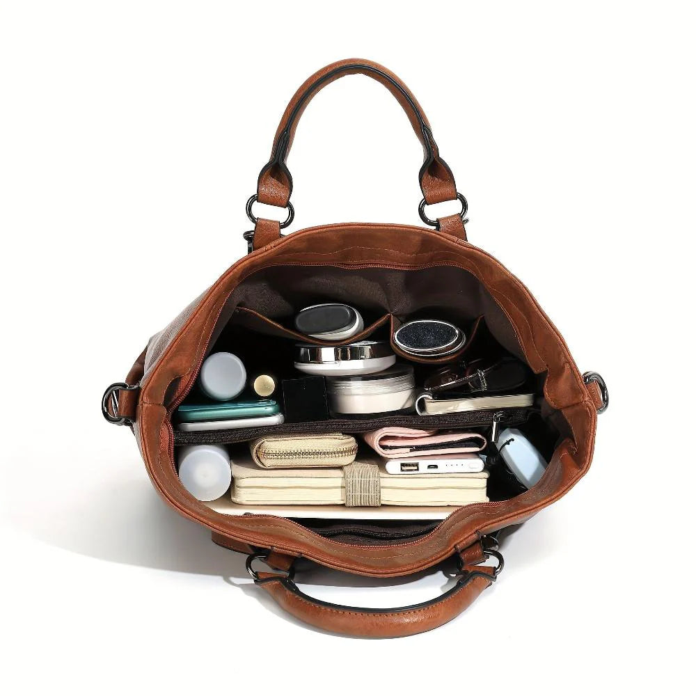 Megan™ | Effortless Comfort — Spacious Leather Shoulder Bag