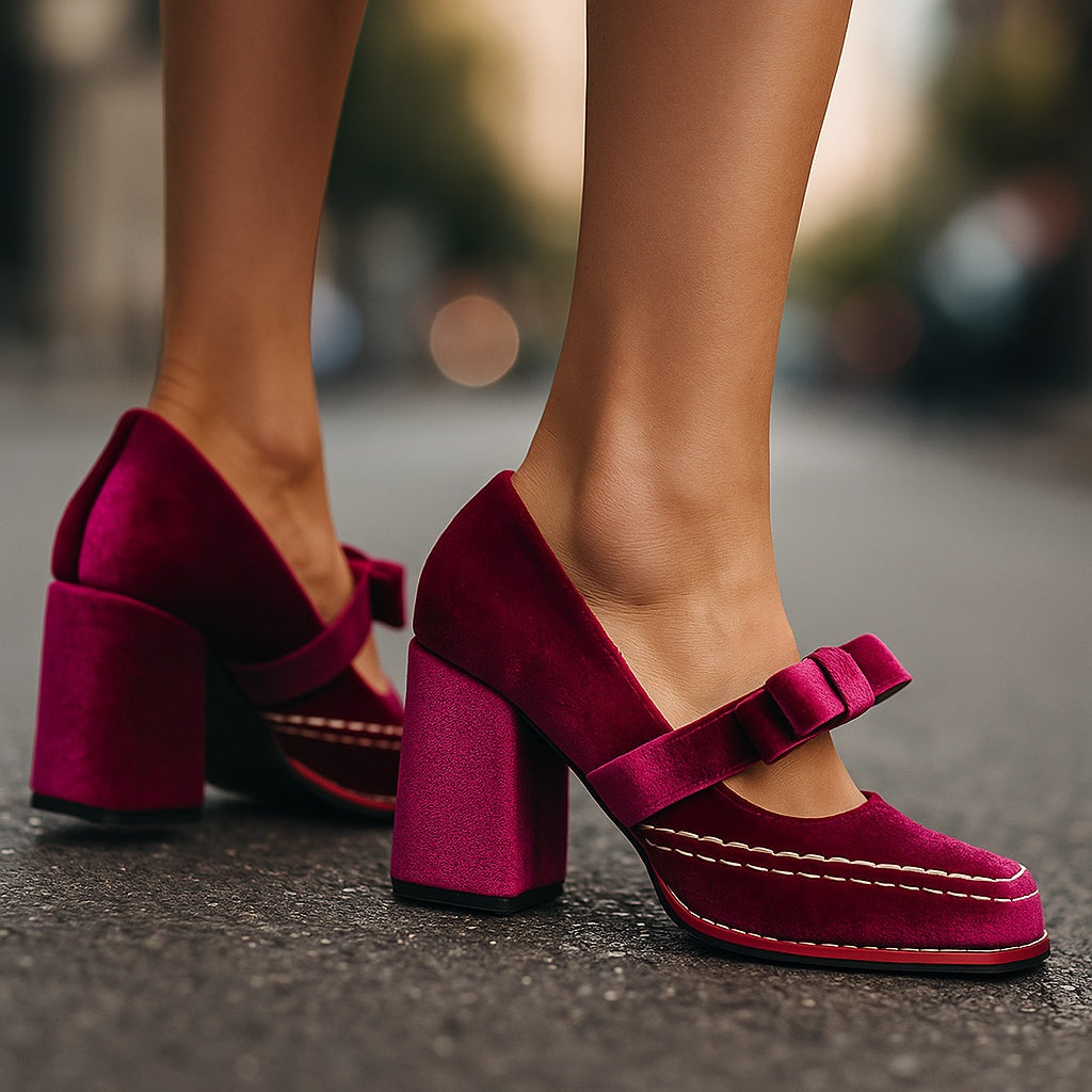 Clair Block Heels