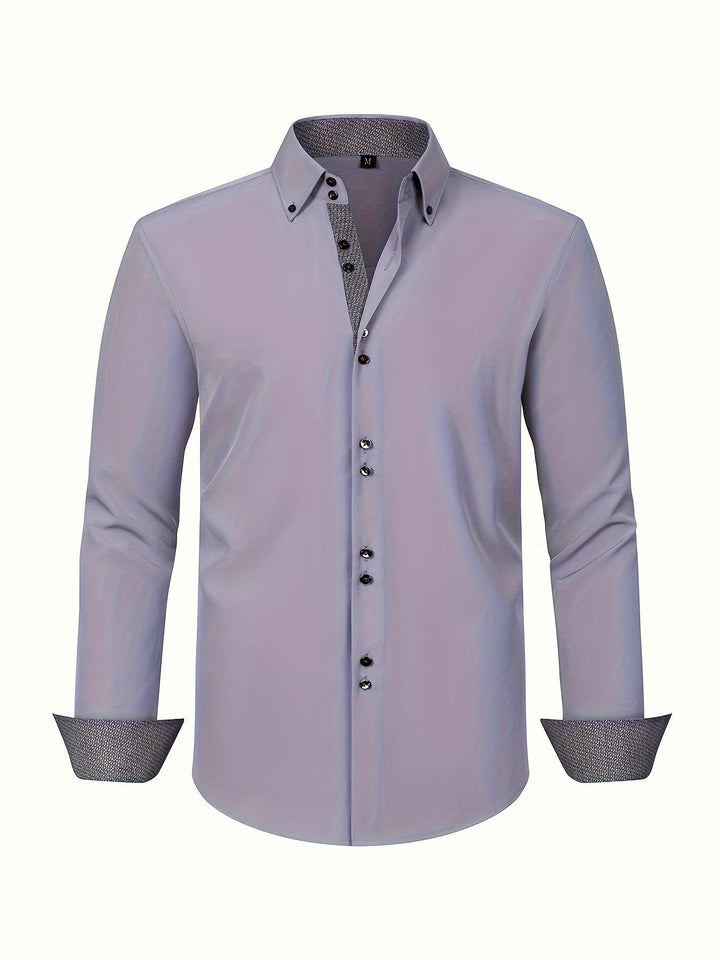 NOVAE | LIGHT ELEGANT SHIRT WITH CONTRAST DETAILS