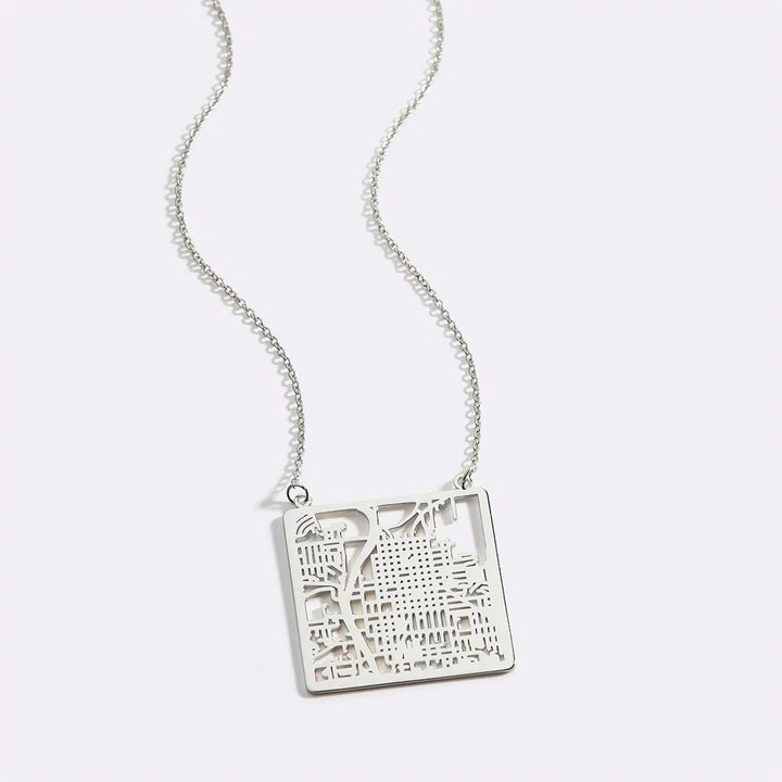 Custom Map Necklace