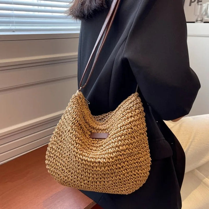 Novae | Straw shoulder bag