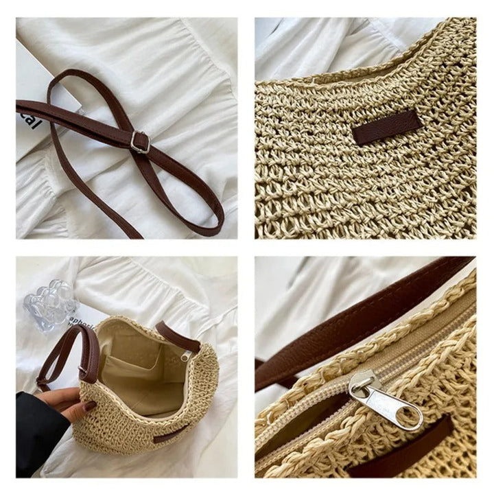 Novae | Straw shoulder bag