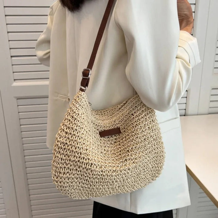 Novae | Straw shoulder bag
