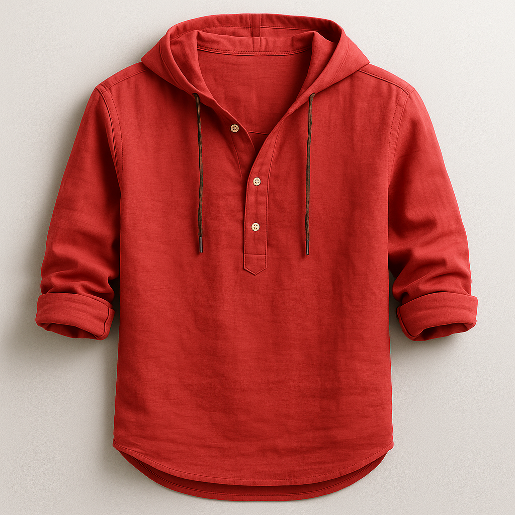 LAURENT MONACO | LUXURY SHIRT WITH HOOD