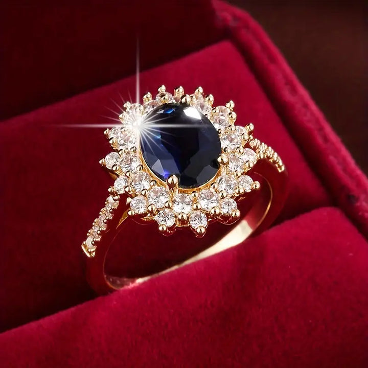 Vionne Sapphire Gold Ring