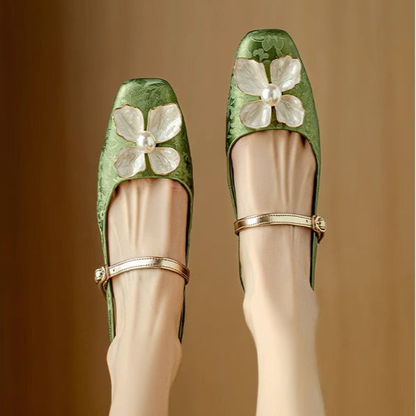 Camellia Slingback Pumps