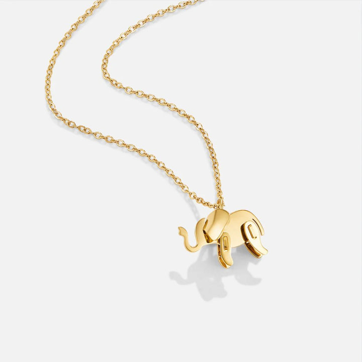 Fortuna Elephant Pendant Necklace