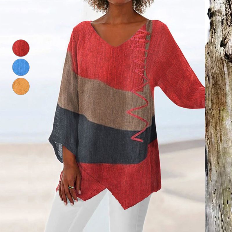 Hélène | Artistic V-Neck Tunic