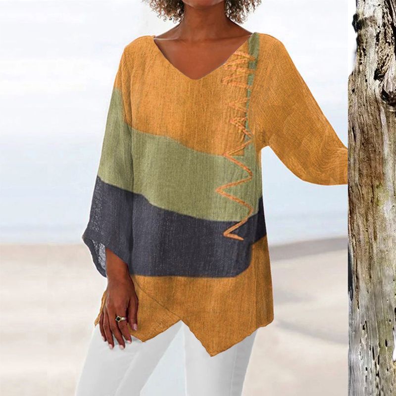 Hélène | Artistic V-Neck Tunic