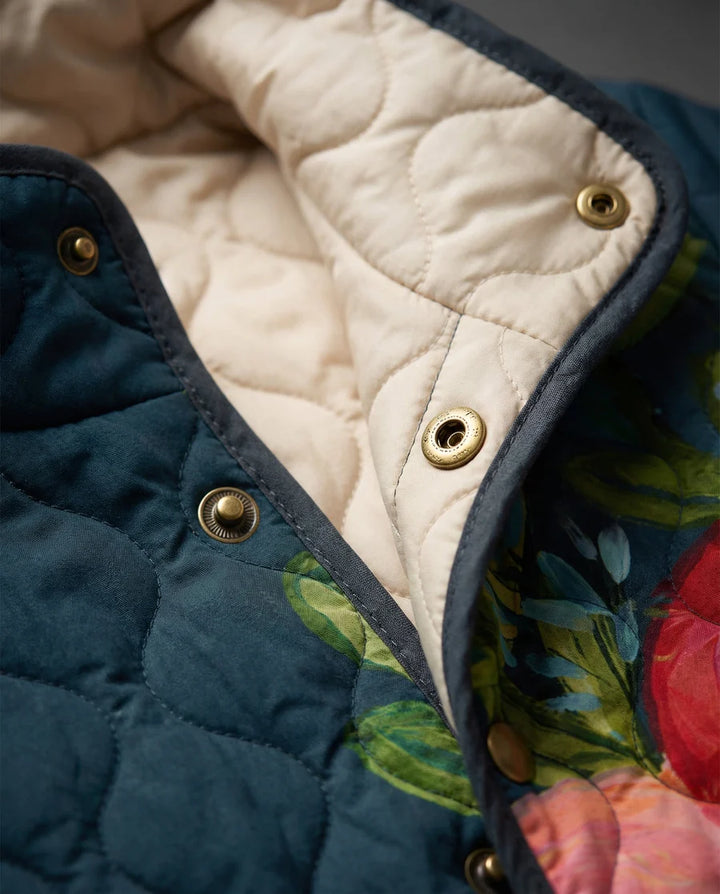 Amaya™ | Vintage Floral Quilted Jacket