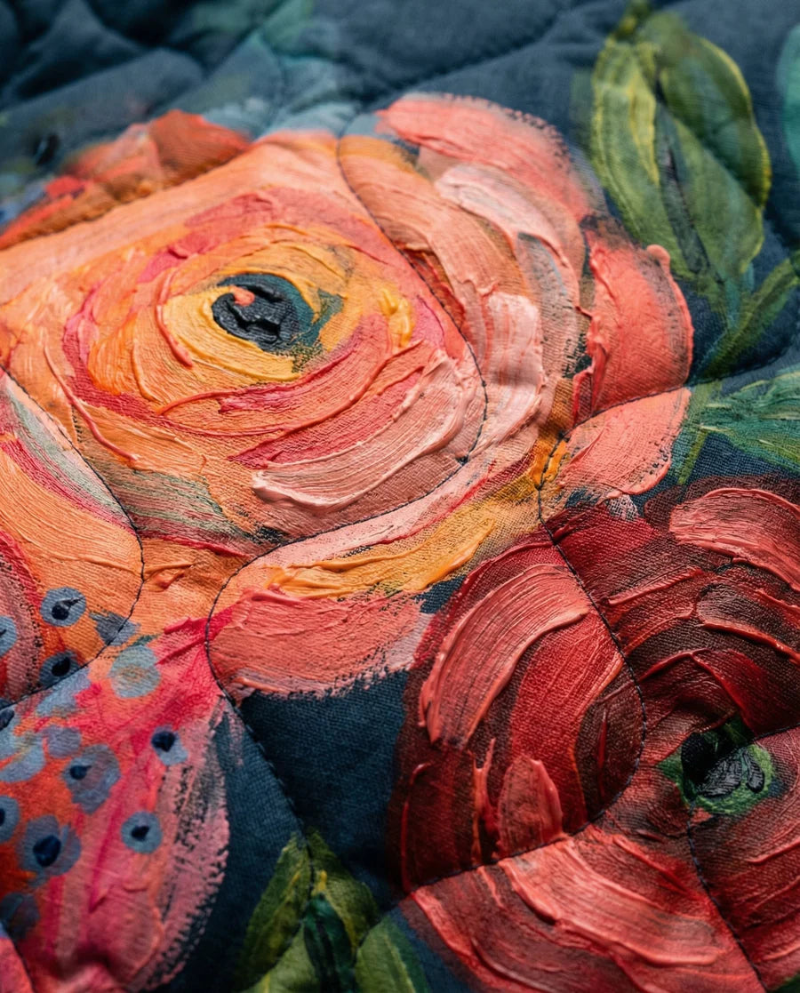 Amaya™ | Vintage Floral Quilted Jacket
