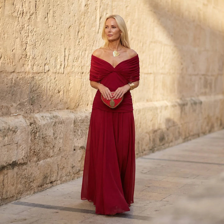 Aurélie | V-Neck Evening Gown