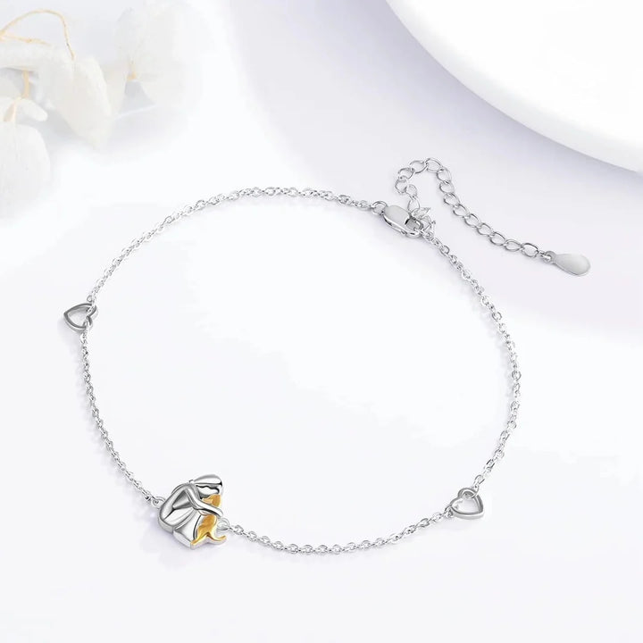 Adjustable Lucky Charm Bracelet in Stainless Steel – Simple & Elegant
