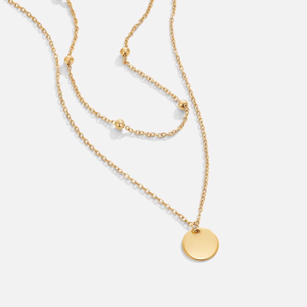 Stacked Plate Necklace