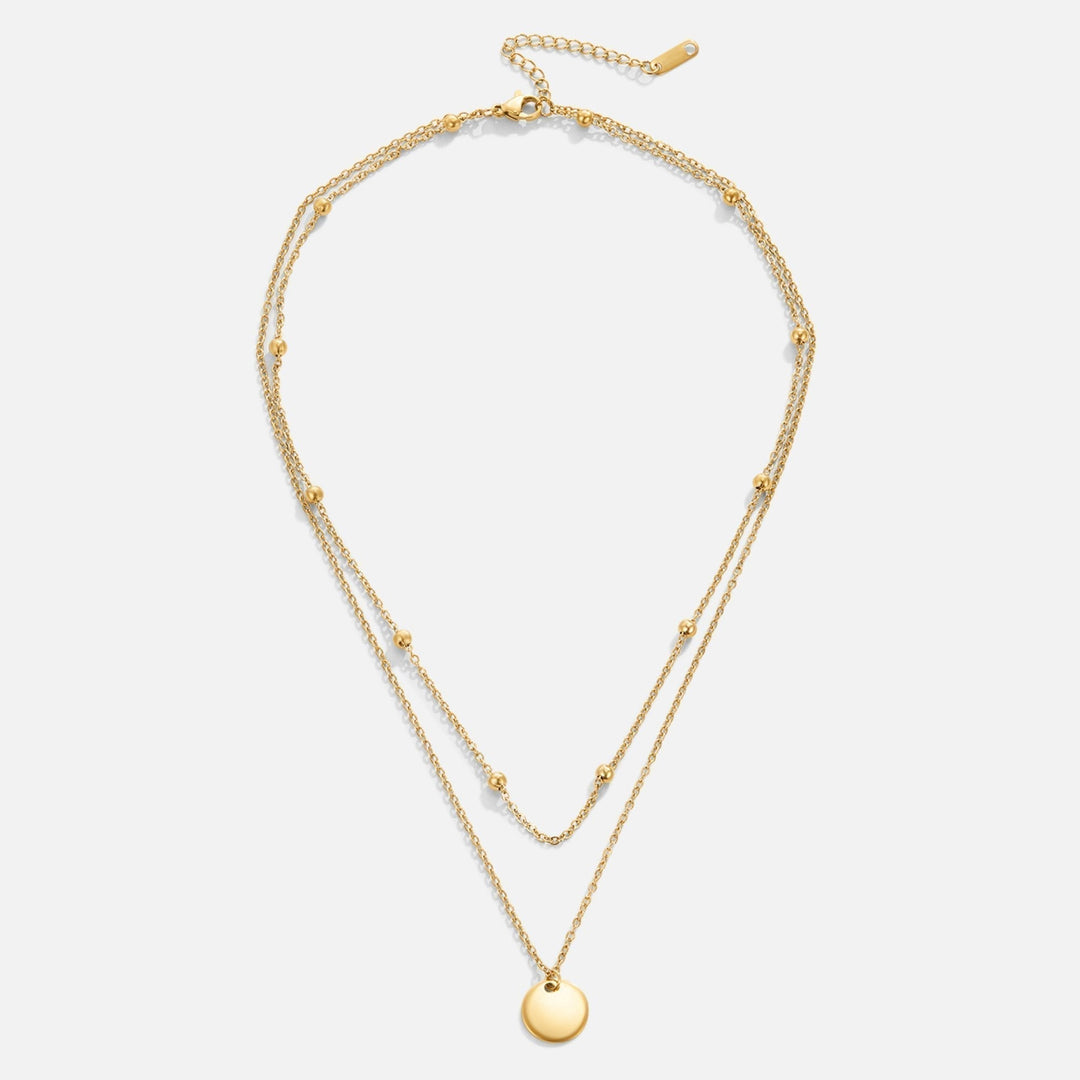 Stacked Plate Necklace