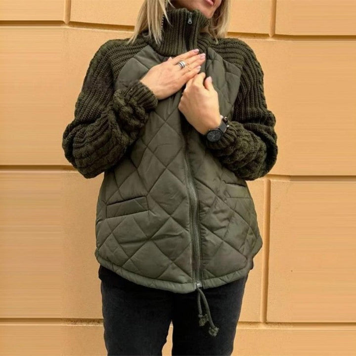 NOVAE | Women's knitted patchwork down jacket