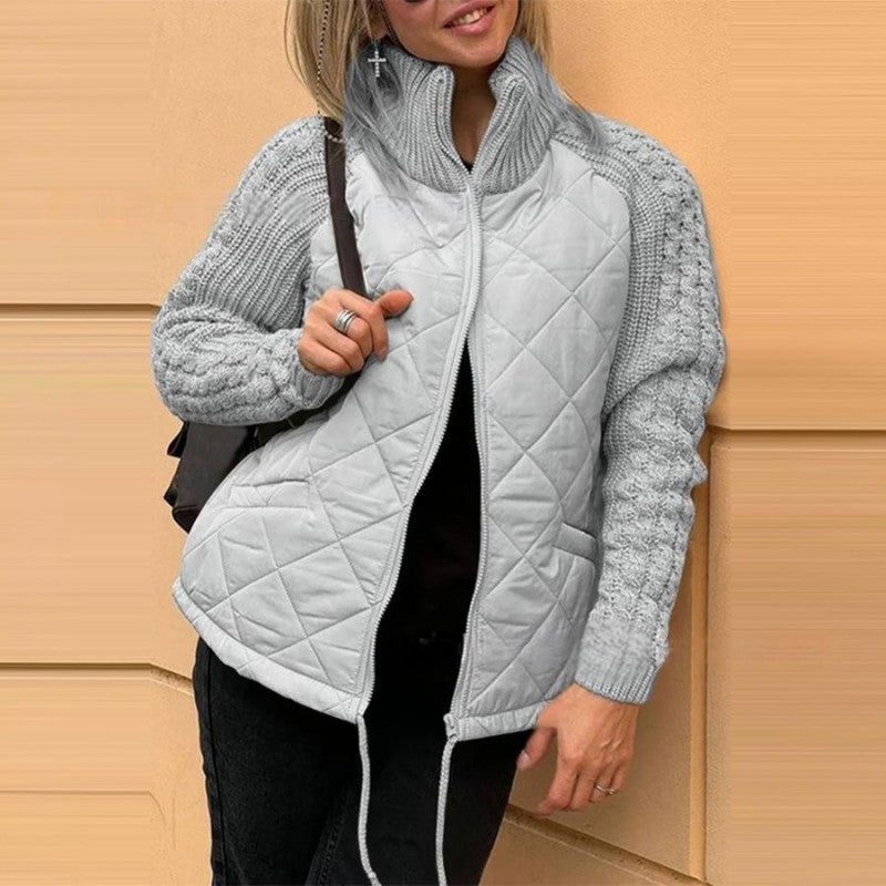 NOVAE | Women's knitted patchwork down jacket