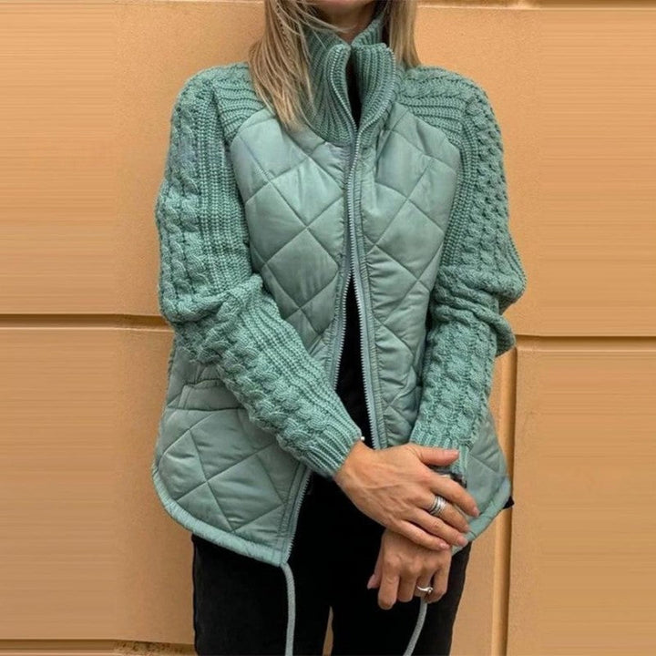 NOVAE | Women's knitted patchwork down jacket