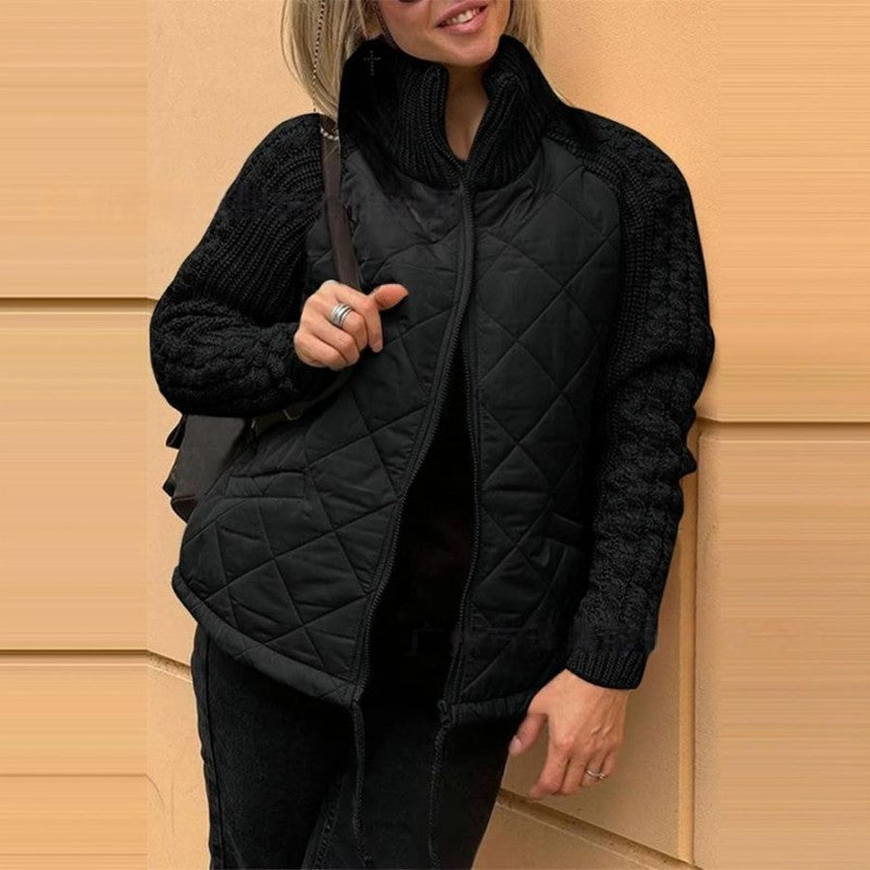 NOVAE | Women's knitted patchwork down jacket