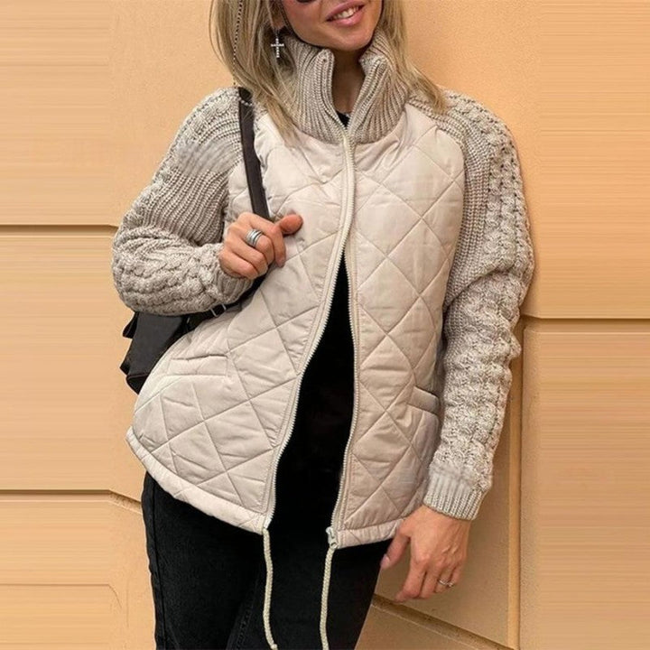 NOVAE | Women's knitted patchwork down jacket