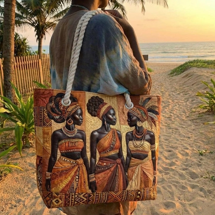 Melanin Queens Glow Beach Tote