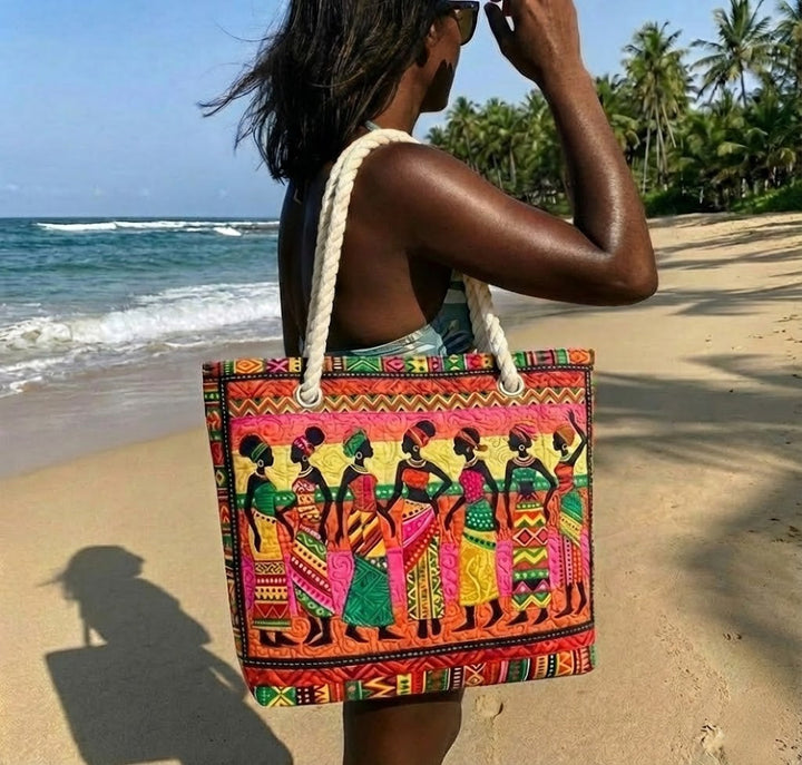 Melanin Queens Beach Tote