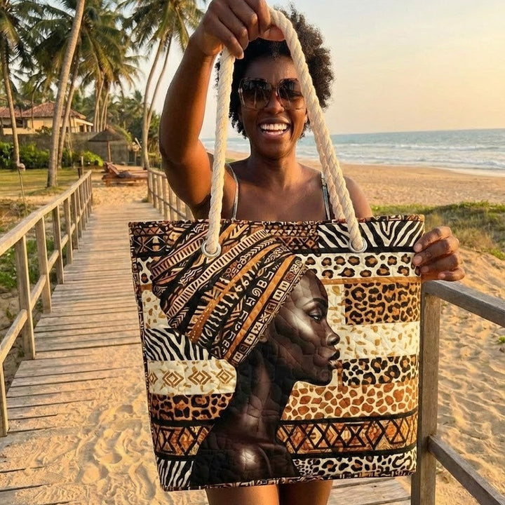 Melanin Queen Beach Tote