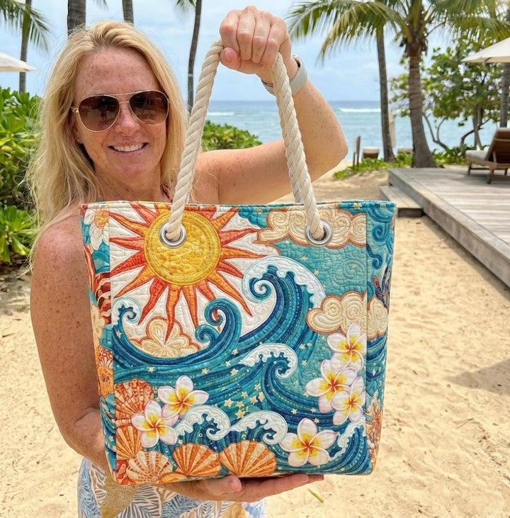 Warm Halo Beach Tote