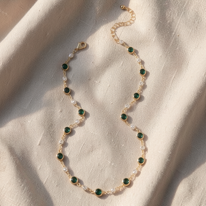 Emerald Green Pendant Necklace