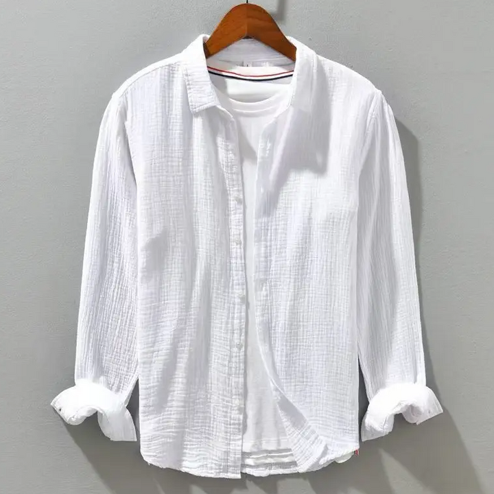 NOVAE | ELEGANT SHIRT IN SOFT COTTON LIKE SILK